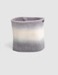 Boy's grey tie-and-dye knit snood-2