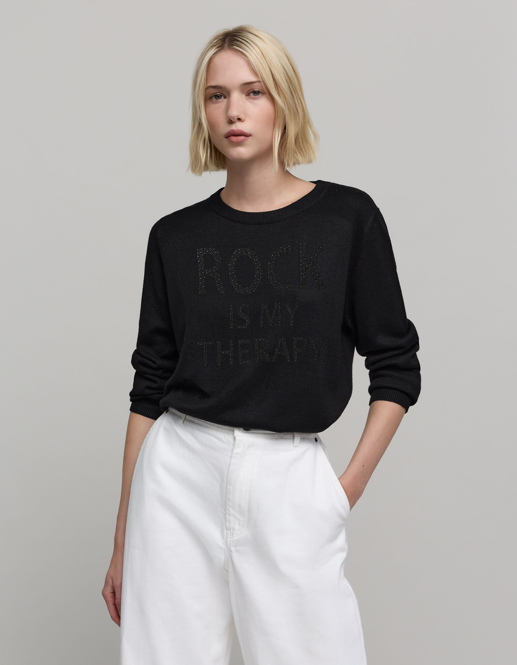 Pull noir ikks femme 2025