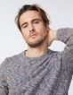Pull indigo tricot moulin&eacute; Homme-1