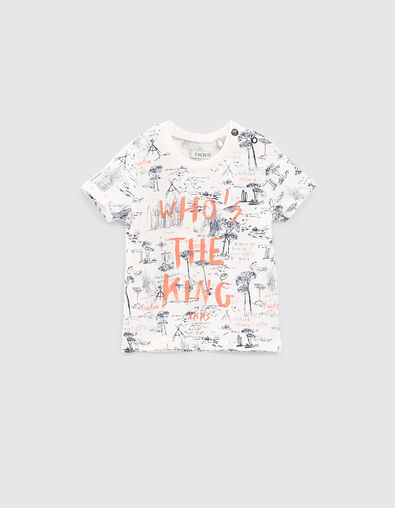Baby boys’ white French West Coast T-shirt - IKKS
