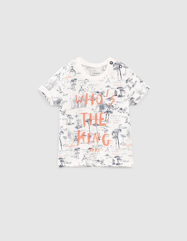 Baby boys’ white French West Coast T-shirt - IKKS