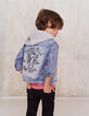 Jungen-Jeansjacke mit Sweatkapuze-2