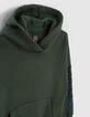 Sudadera verde ingl&eacute;s maxi letras mangas ni&ntilde;o -5