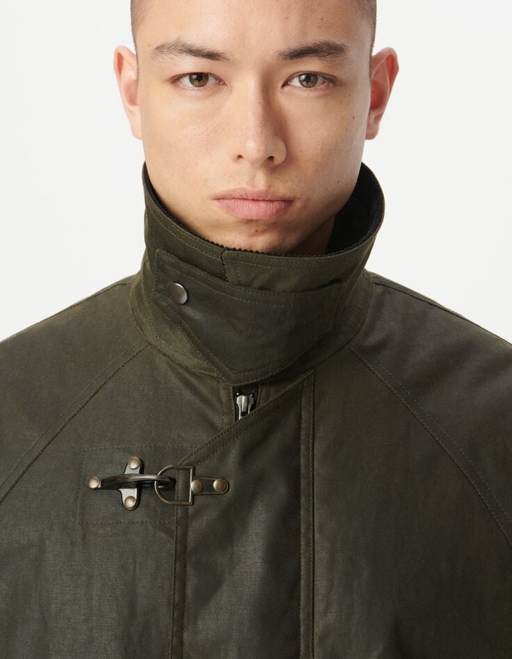 Herrenparka aus gewachstem Stoff-5 Herrenparka aus gewachstem Stoff-5