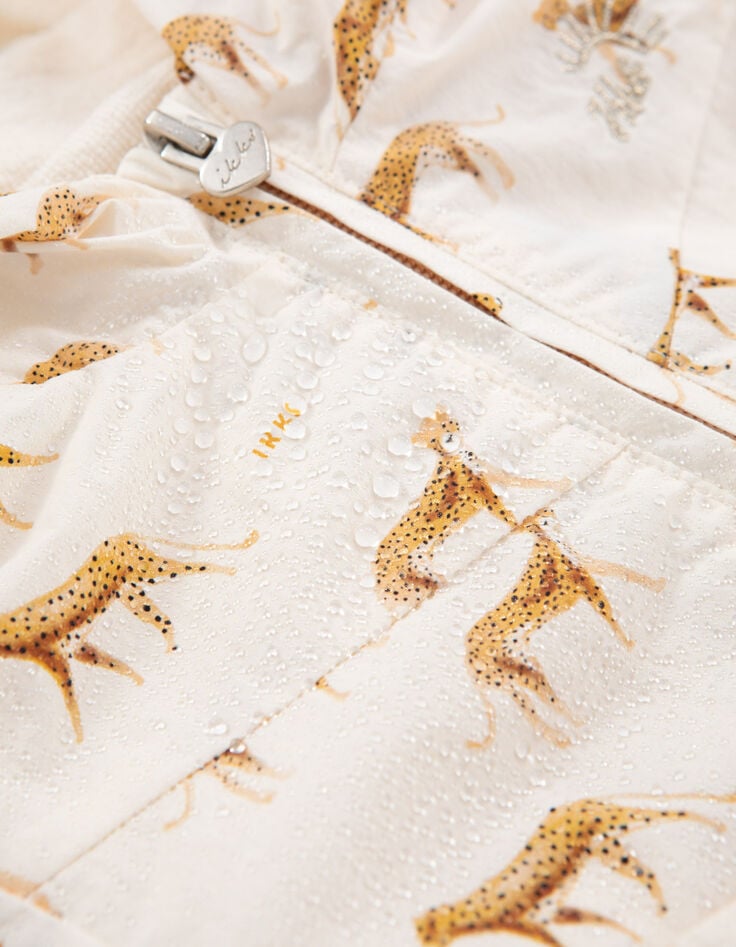 Coupe-vent &eacute;cru imprim&eacute; petites panth&egrave;res b&eacute;b&eacute; fille-7