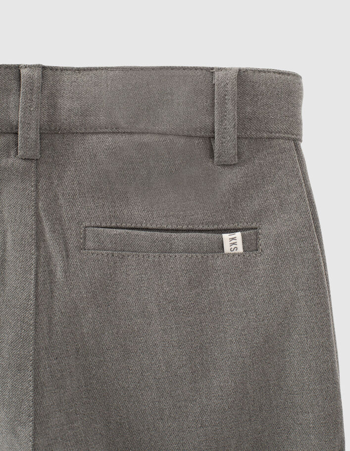 Pantalon chino gris garçon-6