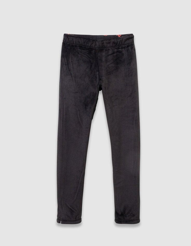 Mädchenwendeleggings in Schwarz und mit Rosenprint-4 Mädchenwendeleggings in Schwarz und mit Rosenprint-4
