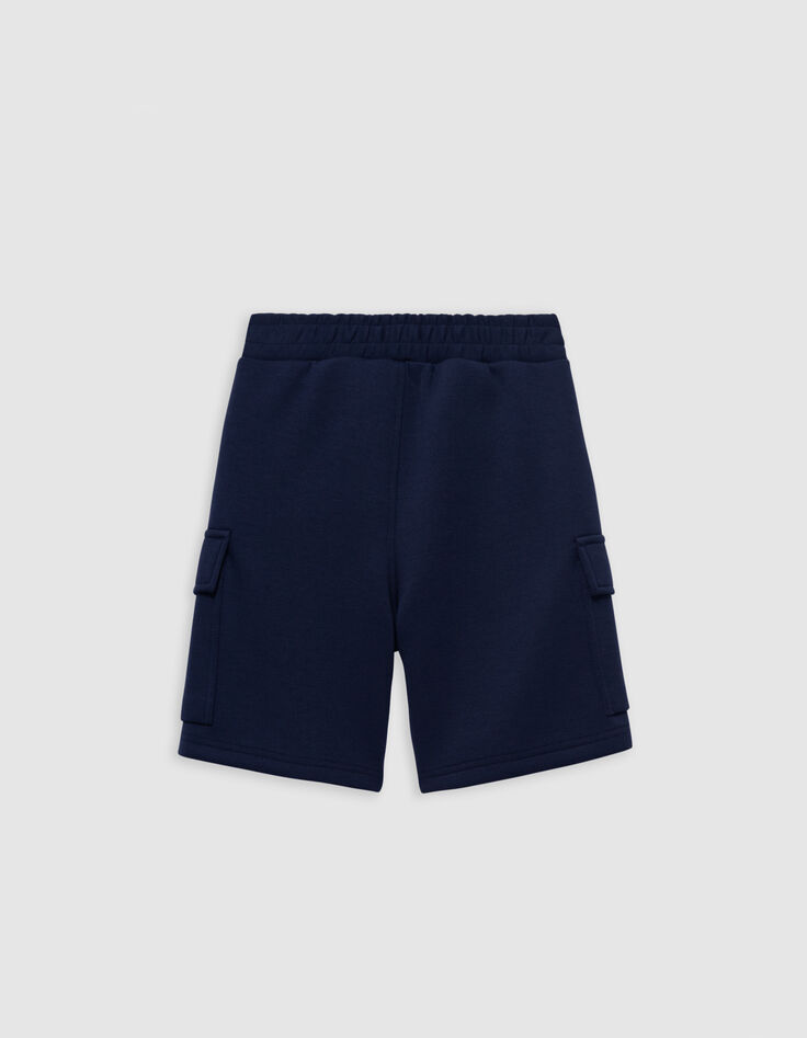 Marineblaue BATTLE-Jungenbermudas mit Palmenmotiv-6