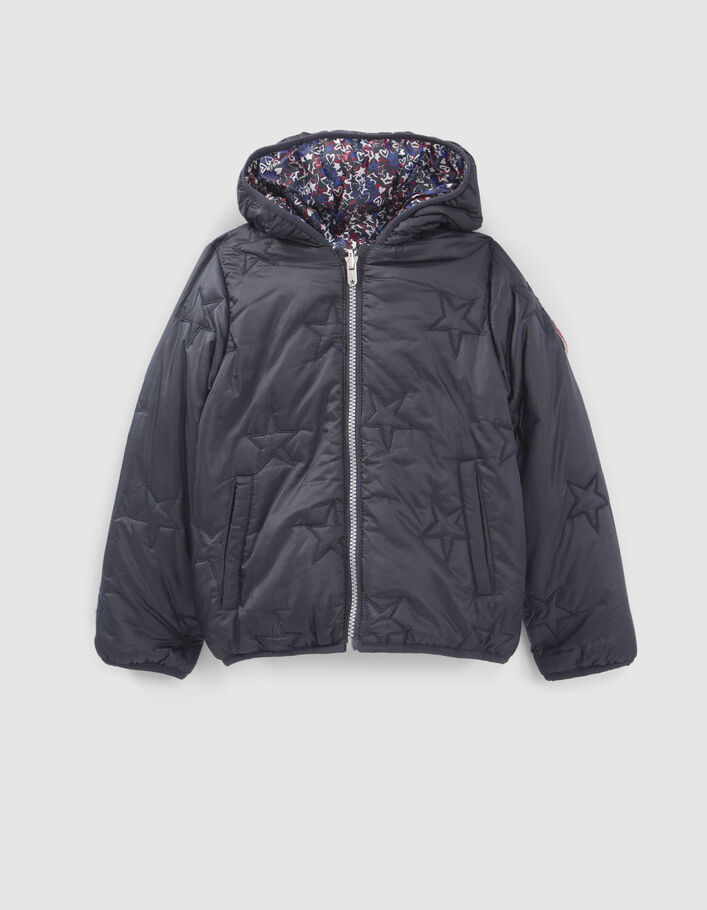 Bedruckte oder bestickte Mädchenwendesteppjacke-4