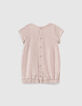 Parma Babymädchen-Sweatstoffkleid, Bio-Molleton, Prägung-3