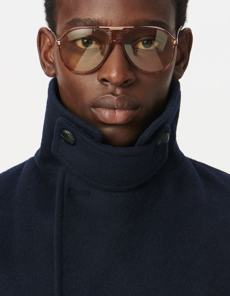 Heren peacoat van marineblauwe wol-5 Heren peacoat van marineblauwe wol-5