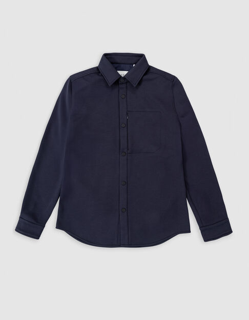Marine overshirt ritszak EASY CARE Heren - IKKS