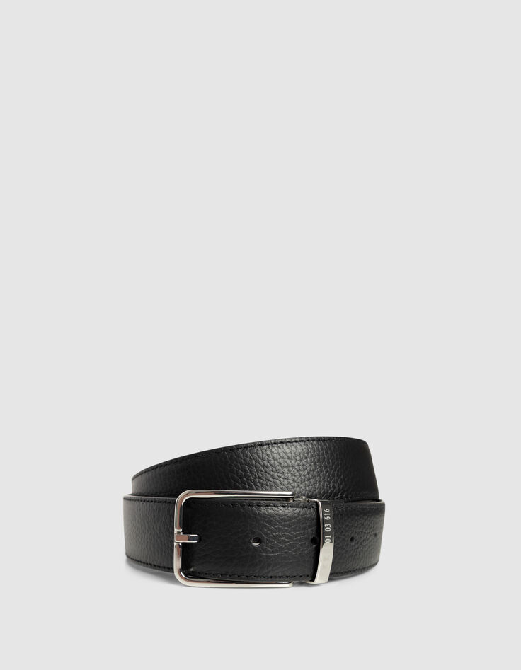 Men&rsquo;s black and brown leather reversible belt-1