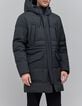 Plumas largo antracita poliéster reciclado hombre-4 Plumas largo antracita poliéster reciclado hombre-4