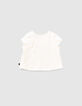 Set rok-short bloemen en T-shirt bio babymeisjes-4