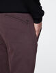 Pantalon chino SLIM prune Homme-5
