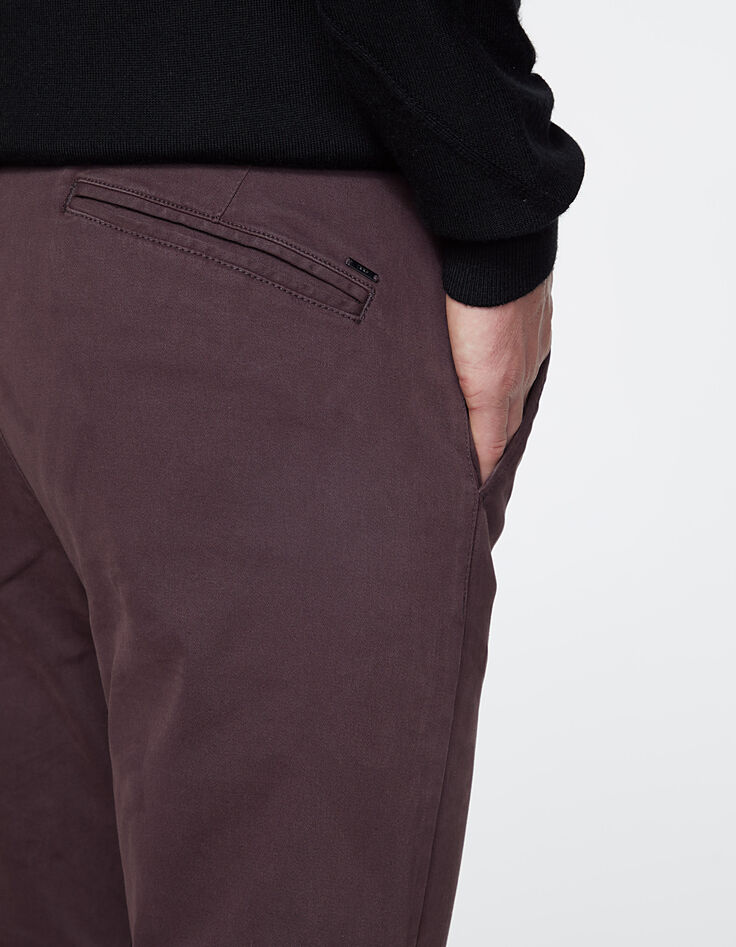 Pantalon chino SLIM prune Homme-5