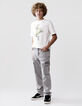 Jean BATTLE gris Waterless maille knitlook garçon-2