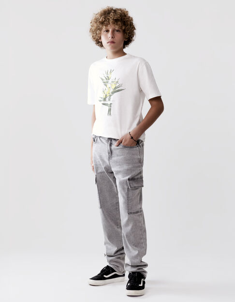 Vaqueros battle gris waterless punto knitlook niño - IKKS