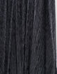 Langer, schwarzer Midi-Damenplisseerock mit Metallic-Optik-5