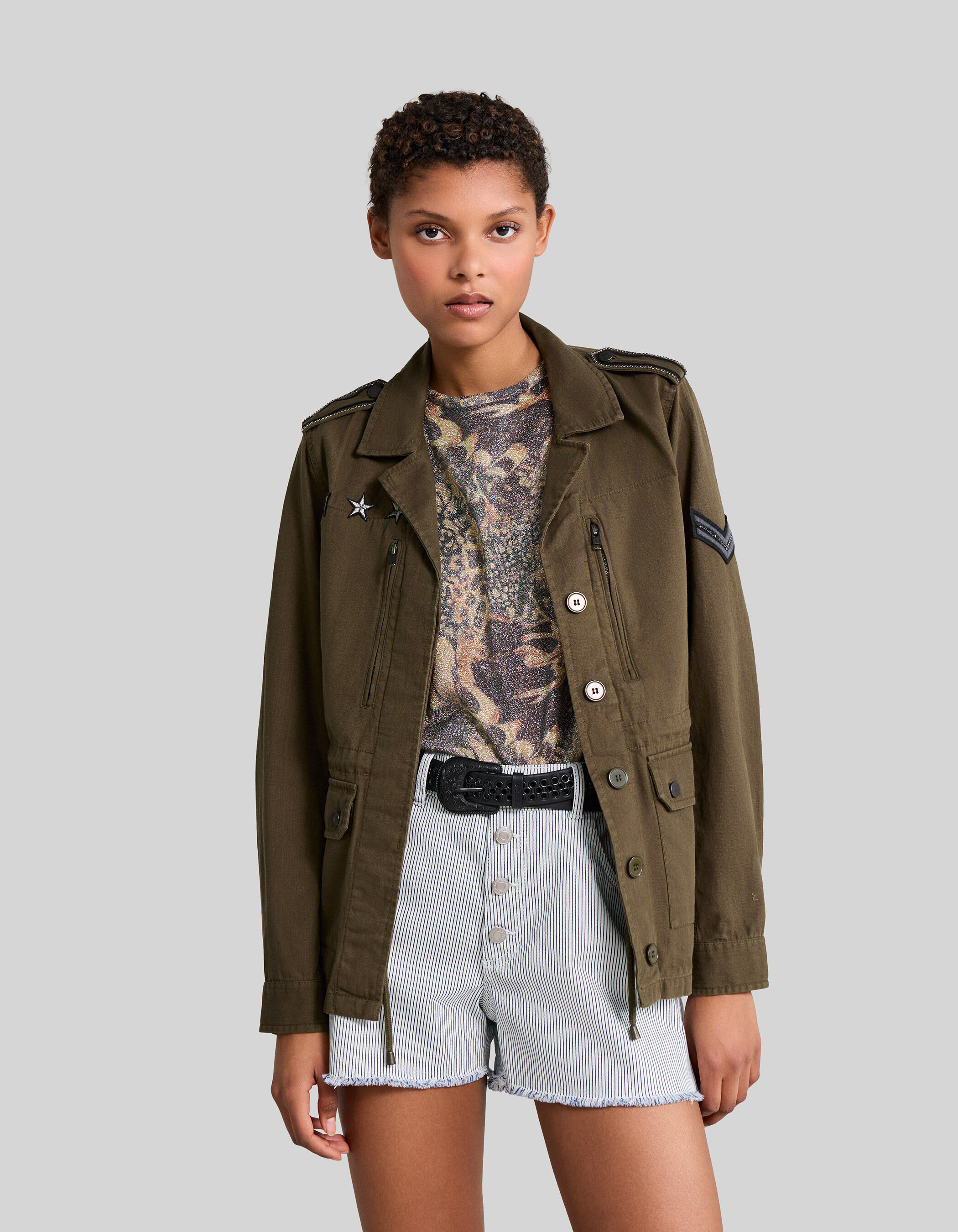 Saharienne wakame bagdes etoiles Femme IKKS