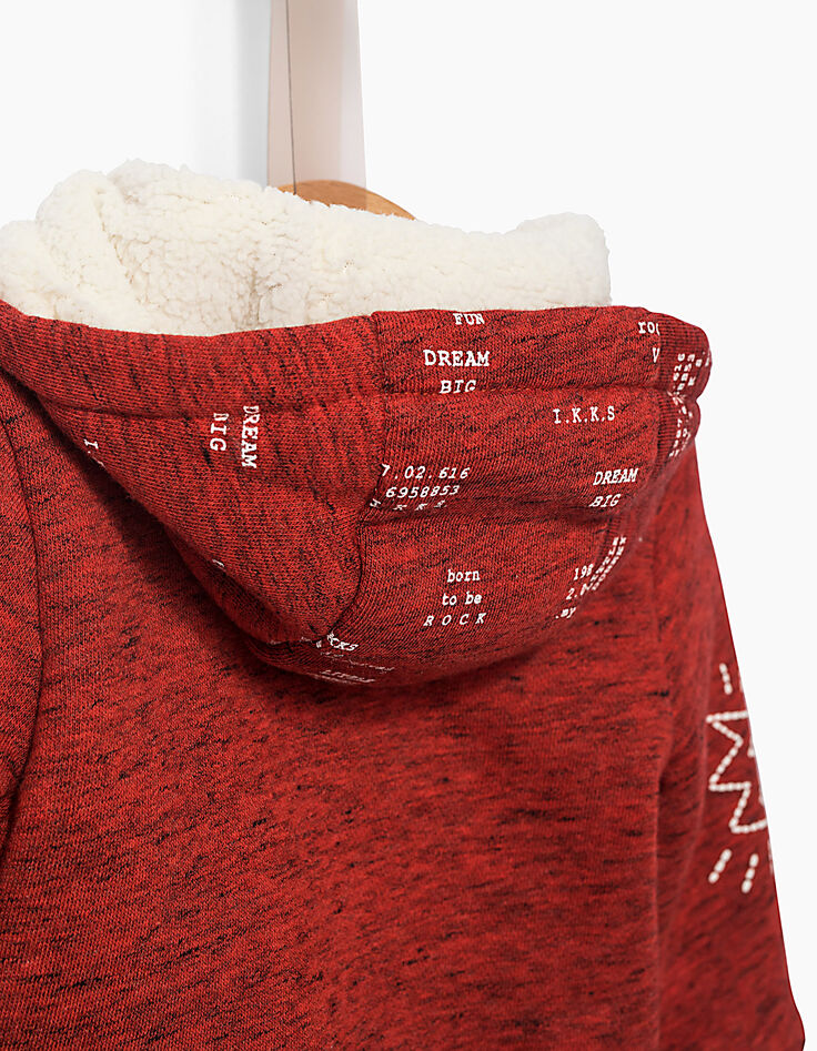 Baby boys' red cardigan -4