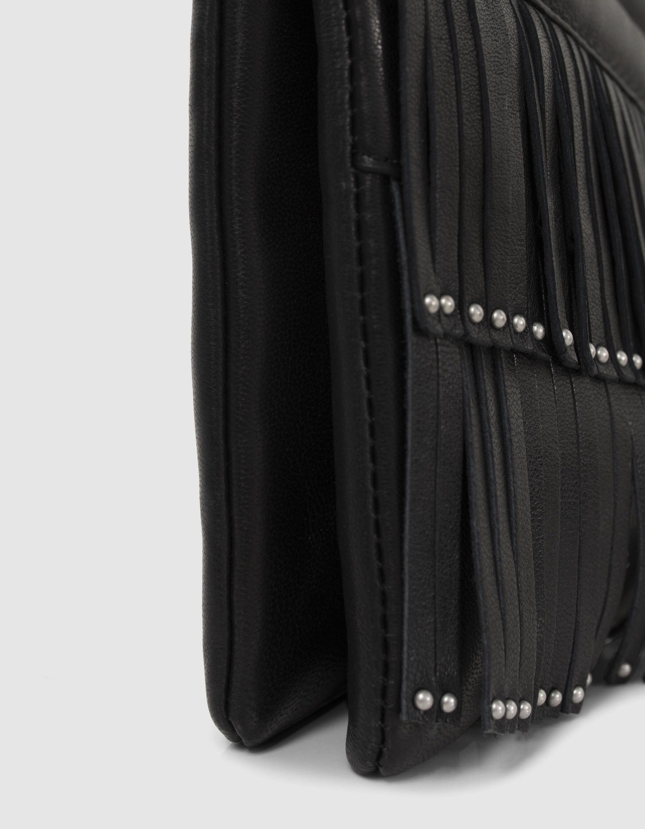 Sac ikks clearance noir franges