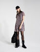 Multicoloured floral print ruffled babydoll dress-5