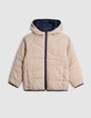 Doudoune réversible beige et marine recyclée garçon-4