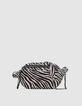 Women's 1440 ecru zebra canvas belt bag-1