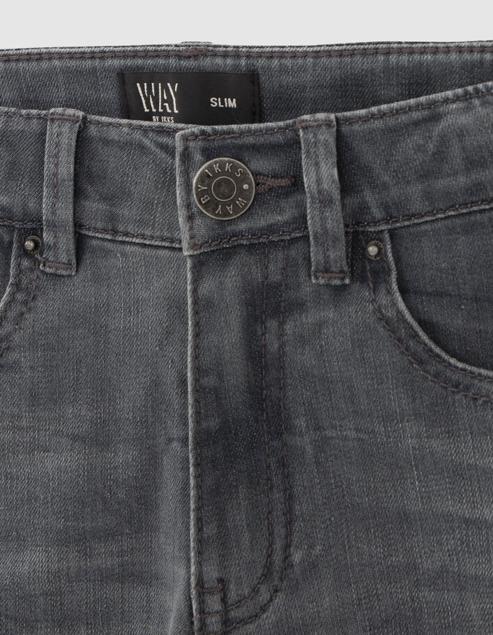 Grijze SLIM jeans gedraaide naad jongens-2