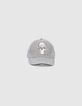 Boys’ medium grey marl cap with skull print-2