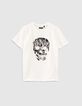 Boys’ off-white skull image organic T-shirt-1