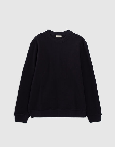 Sudadera azul marino felpa nido de abeja Hombre