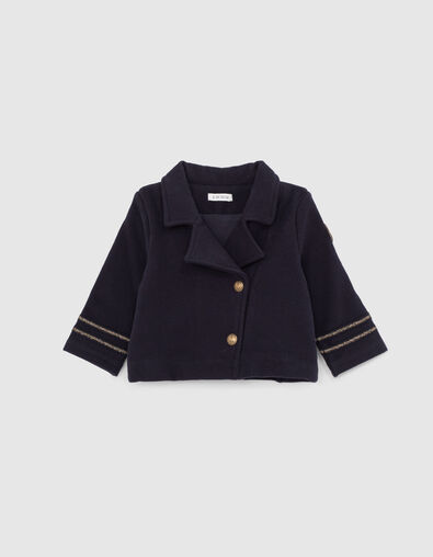 Cárdigan oficial navy felpa bebé niña  - IKKS