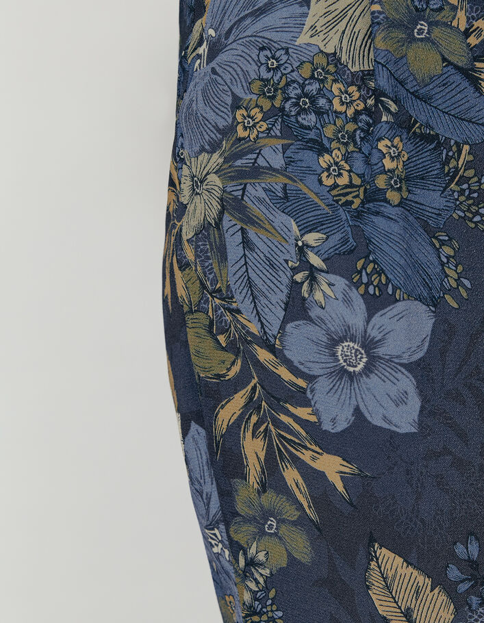 Damenjogginghose mit hohem Bund und Blumenprint - IKKS