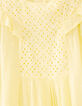 Robe lemon broderie et jacquard plumetis fille -2