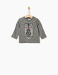 Grijs T-shirt babyjongens -3