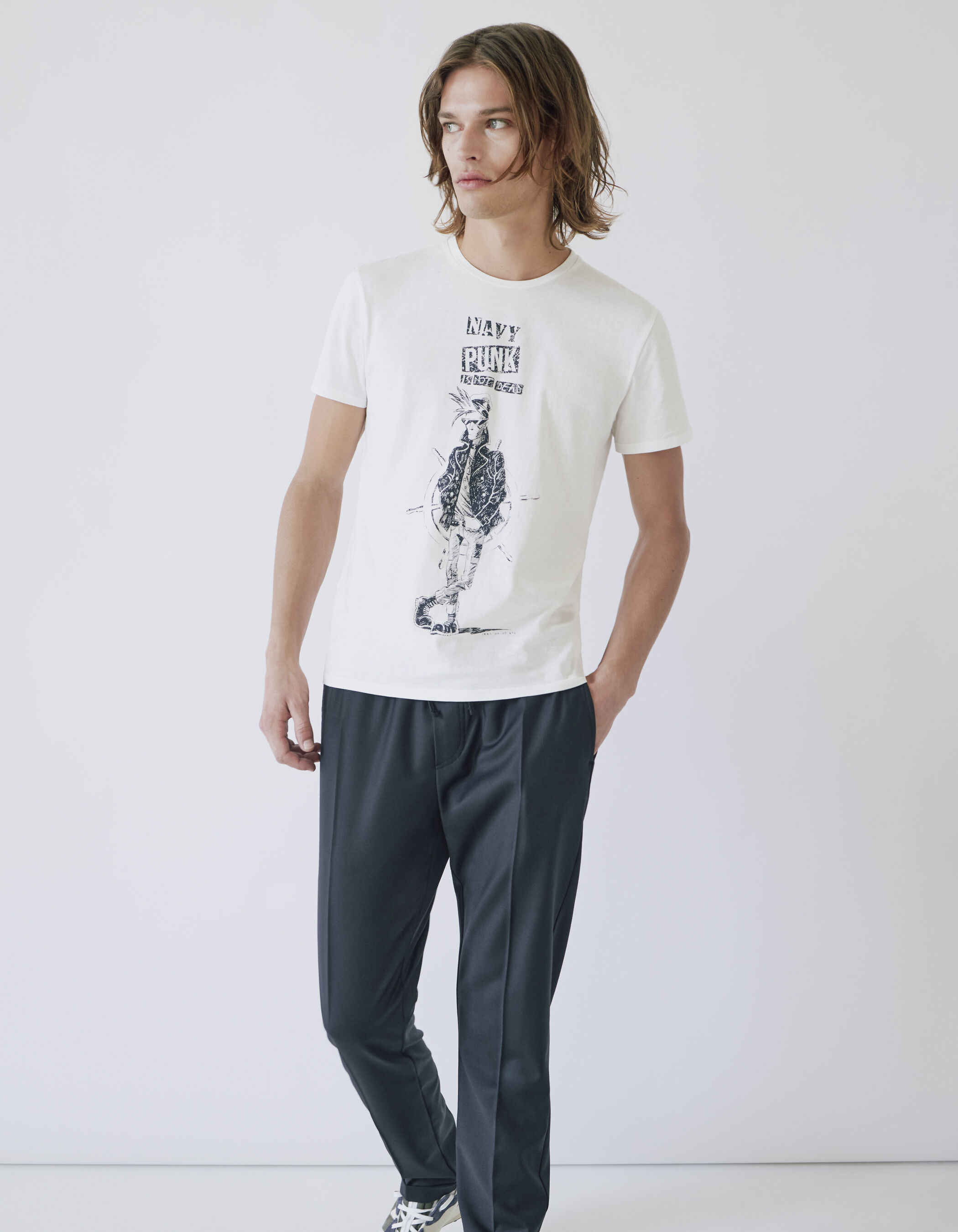 ENNOY T-Shirt (NAVY x WHITE) Tシャツ | tspea.org