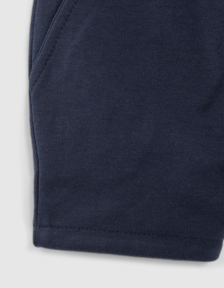 Baby boys' navy/origami print reversible shorts-4