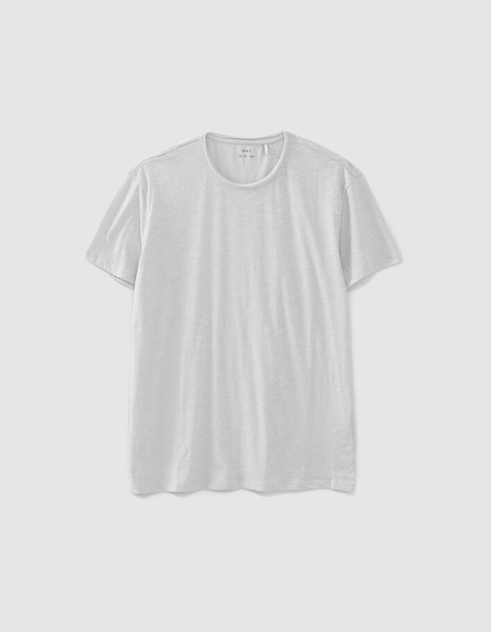 Betongraues Herren-T-Shirt L'Essentiel mit Rundhalsausschnitt-4
