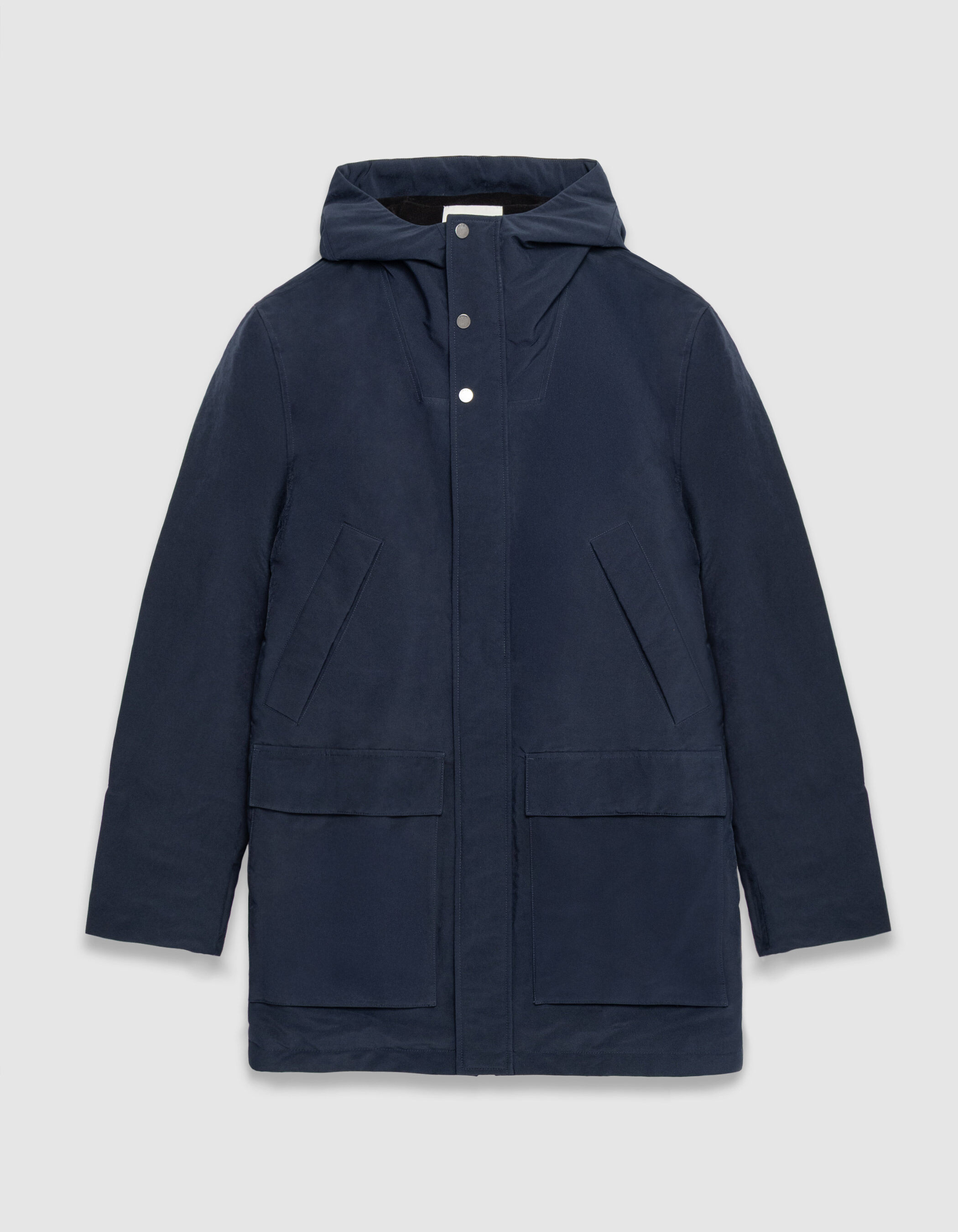 Men's navy blue four-pocket fleece-lined parka IKKS