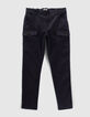 Marineblaue Herrencargohose-5