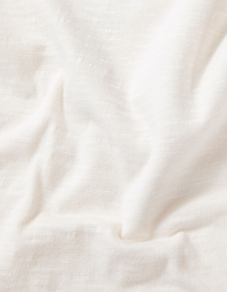 T-shirt &eacute;cru coton bio visuel bananes b&eacute;b&eacute; gar&ccedil;on-7