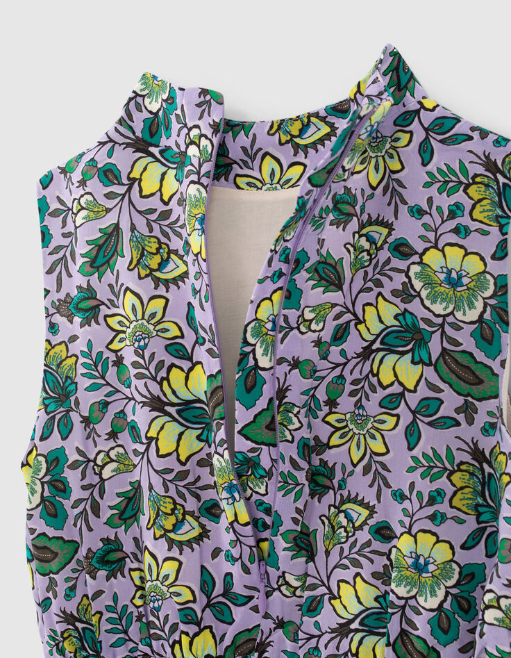 Girls’ lilac XL print mini me dress-4