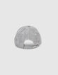 Boys’ medium grey marl cap with skull print-3