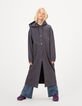 Girls’ grey midi-length hooded cardigan-2