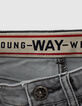 Medium Grey Jungenjeansbermudas mit Used-Optik -7