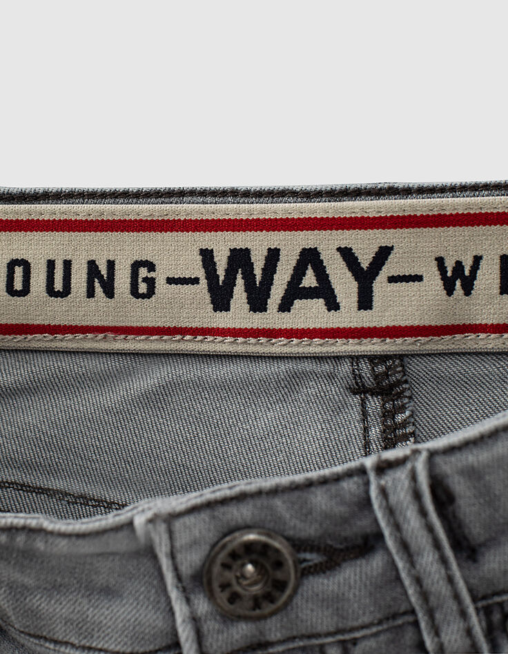 Medium Grey Jungenjeansbermudas mit Used-Optik -7