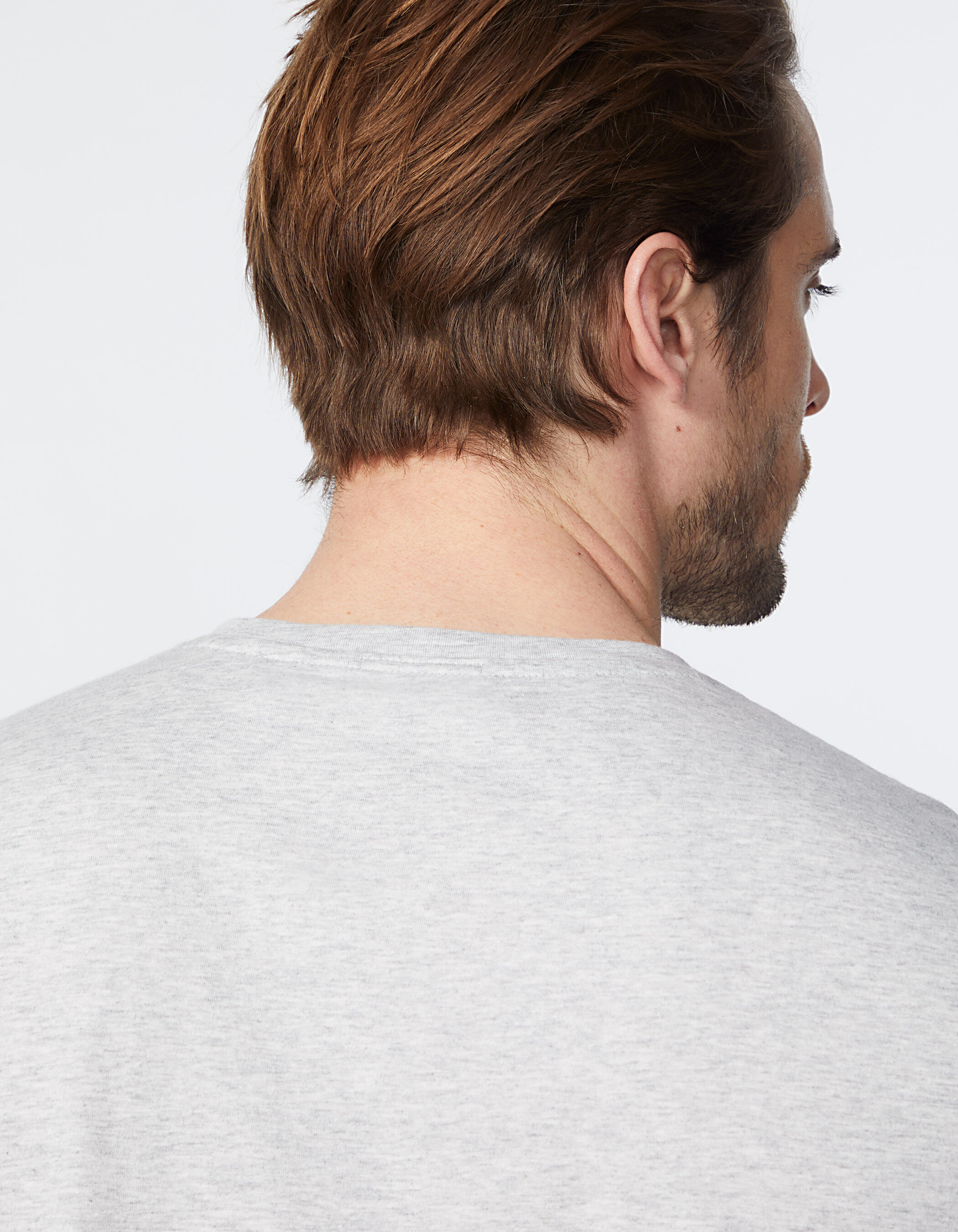 Tee shirt gris clair chin t te de mort v g talis e Homme